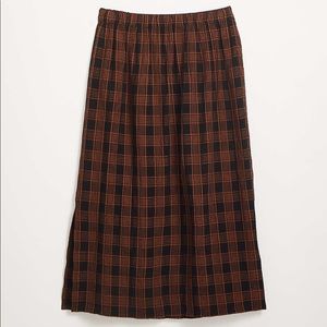Lou and Grey Plaid Midi Skirt